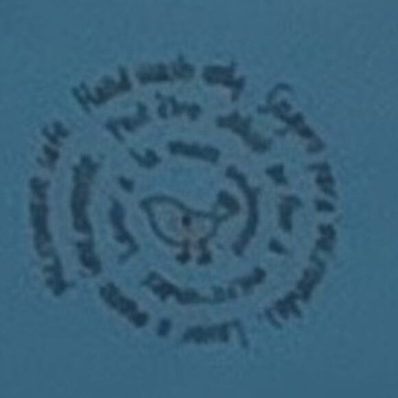 Blue-Ceramic Dish Pig-Shaped Floral-Embellished Trinkets, Candies, Office, etc. - Picture 8 of 8